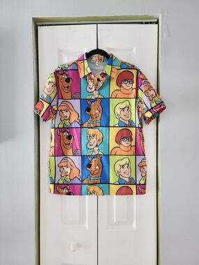 Scooby-Doo And The Gang Graphic Panel Short Sleeve Shirt - Multicolor